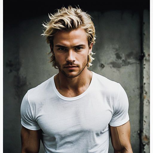 W Magazine Style Portrait of Muscular Man W Magazine Style Portrait of Muscular Man
