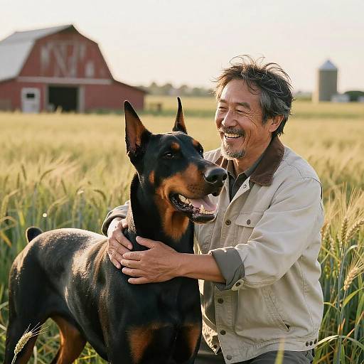 Joyful Embrace in a Golden Wheat Field