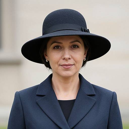Close-Up Woman in Funeral Attire