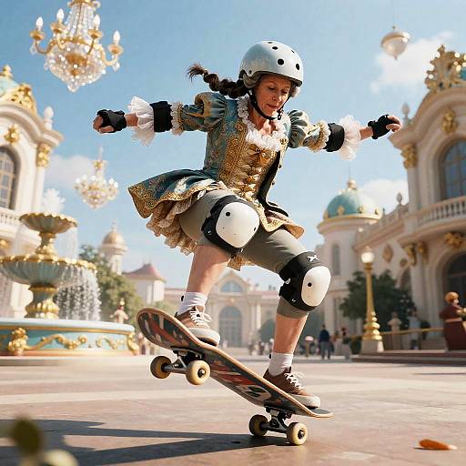 Baroque Skate Noble Performing Laser Flip