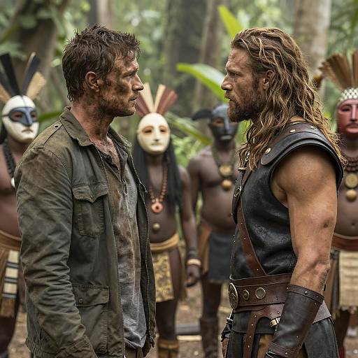 Dramatic Encounter in the Jungle