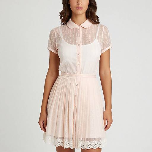Vintage Style Pastel Pink Dress