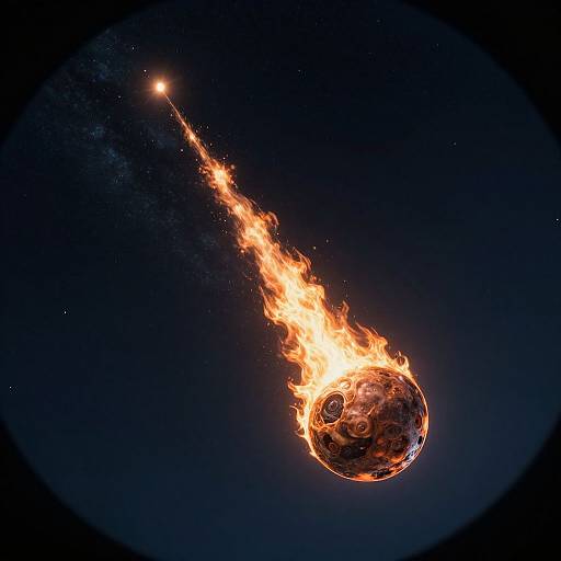 Hyperrealistic Meteorite Human Descent