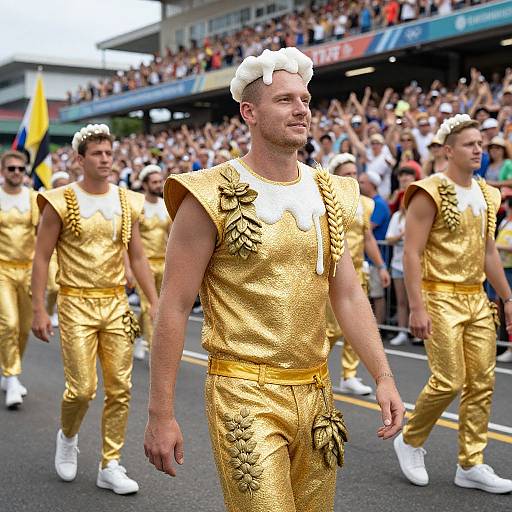 Festive Beer Olympic Athlete Costumes