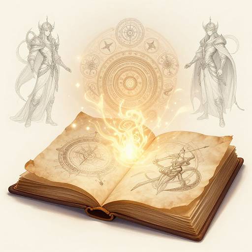 Magical Ancient Book Character Design