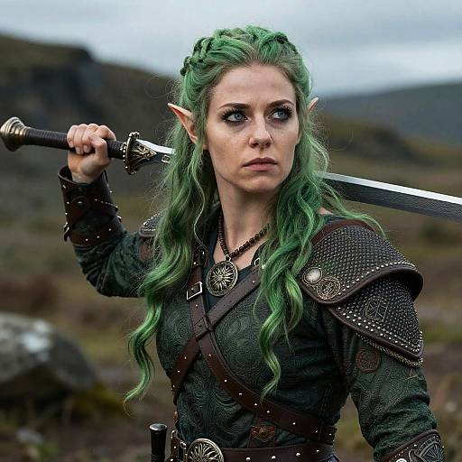 Epic Fantasy Female Warrior Portrait