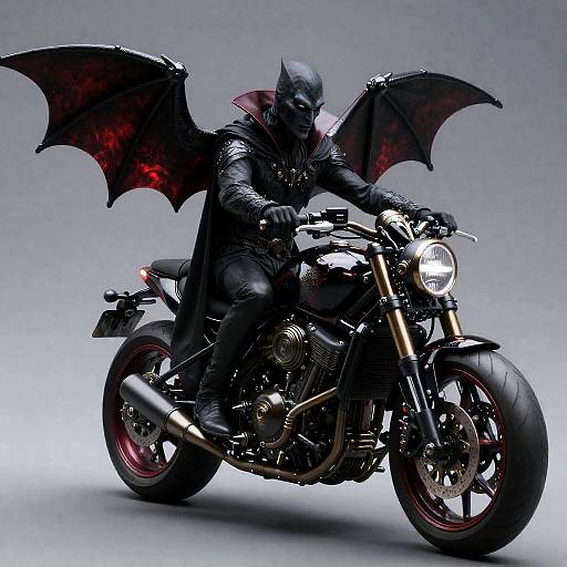 Neo-Gothic Vampiric Quadrilateral War-Chopper Cloaked Rider