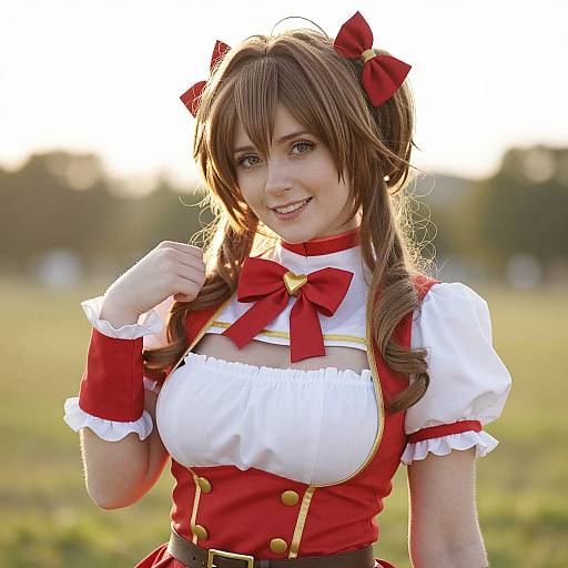 Realistic Cure Blossom Cosplay Photo