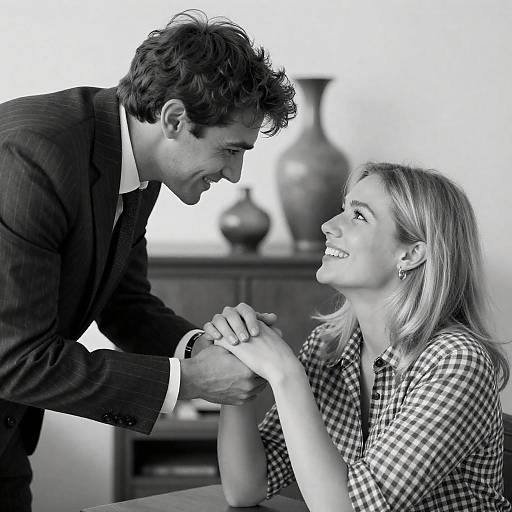 Intimate Black and White Portrait