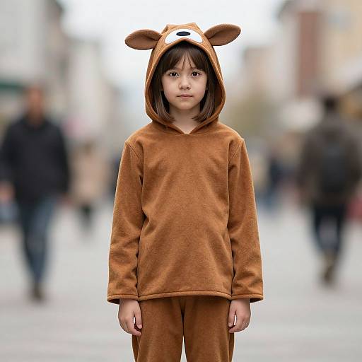 Realistic Kid in Shepherd Costume