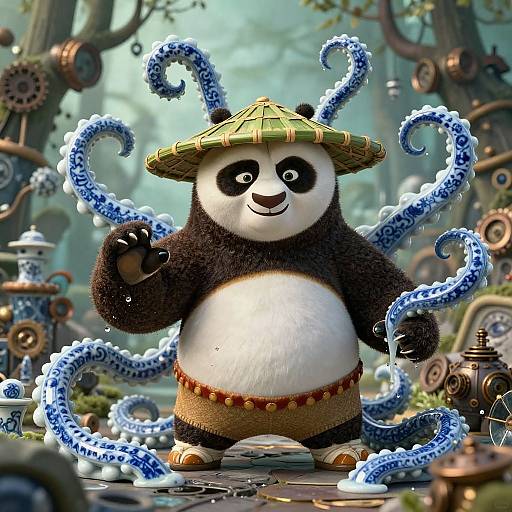 Kung Fu Panda in Porcelain Wonderland
