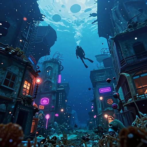 Submerged Urban Dreamscape Vision