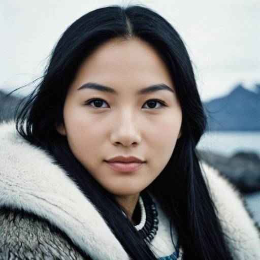Portrait of Majestic Inuit Woman
