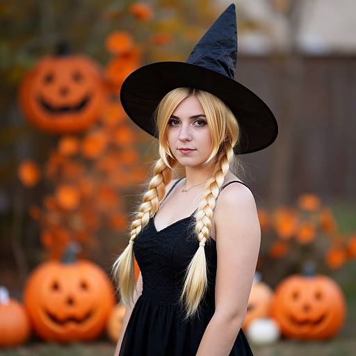 Realistic Halloween Witch Costume Woman