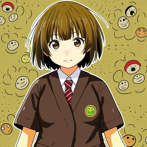Illustration of Aioi yuuko, nichijou in the style of Tooo