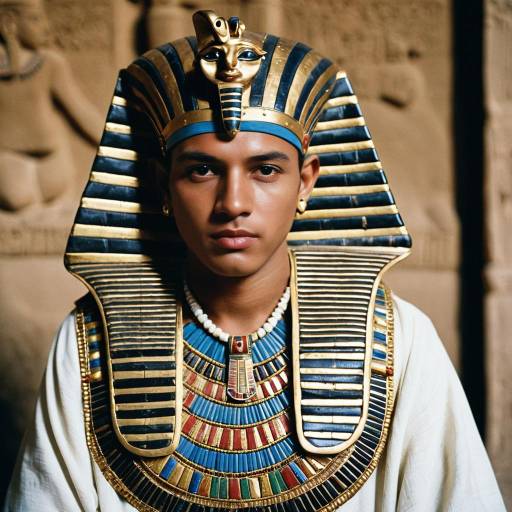 Young Man in King Tutankhamun Costume