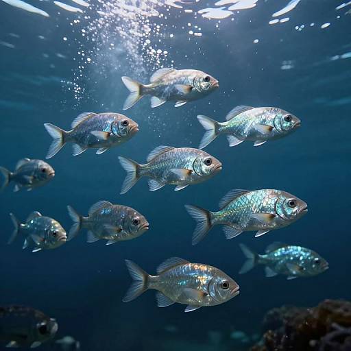 3D Render of Glass-Scaled Fish