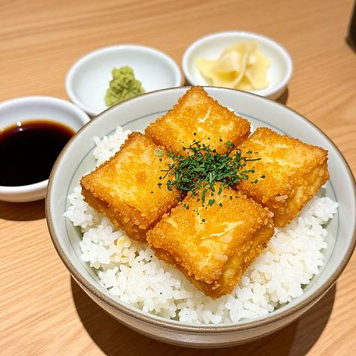 Golden Fried Japanese Tofu Bowl