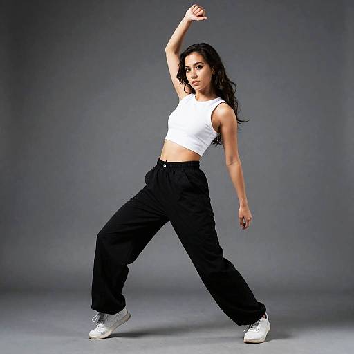 Street Dance Woman in Black Pants