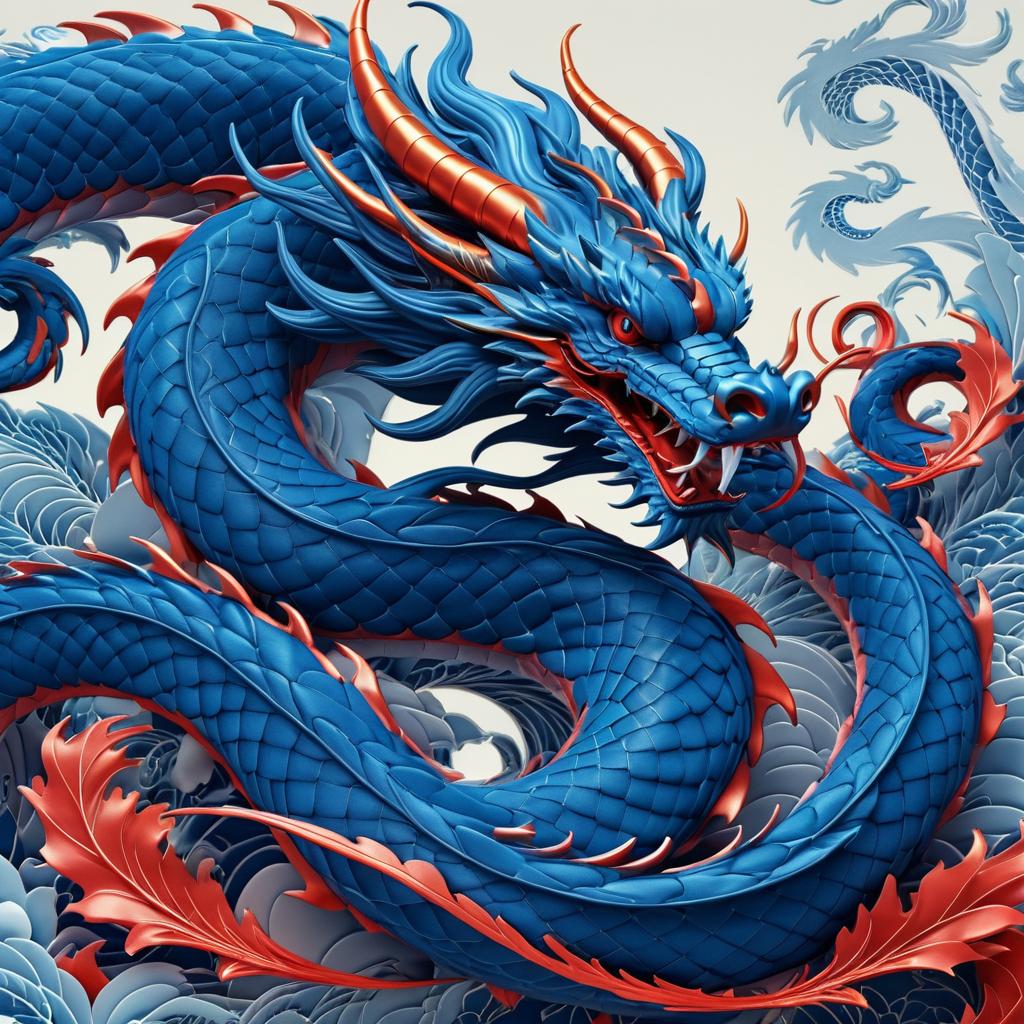 Stunning Full-Body Dragon Illustration