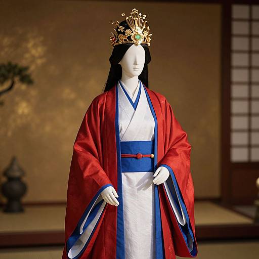 Regal Mannequin in Japanese Kimono