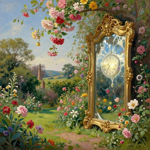 Surreal English Garden Dreamscape