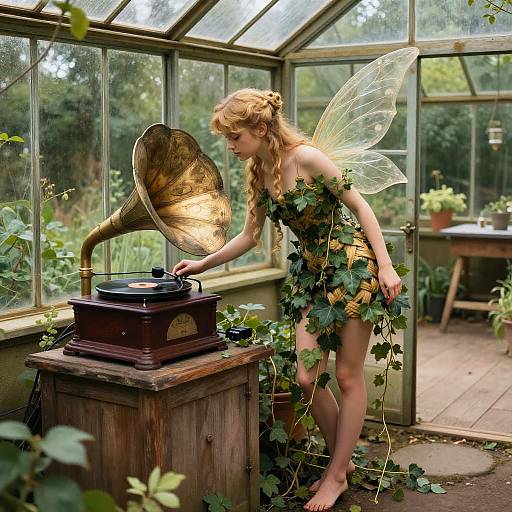 Ivy Nymph in Glass Greenhouse