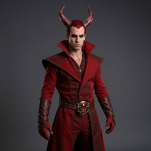 Vampire Costume with Horns