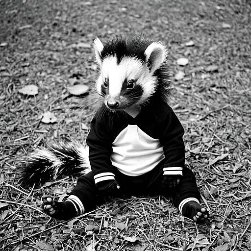 Adorable Silly Skunk Baby
