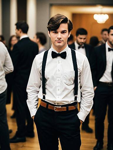 Realistic Male Costume Party Portrait