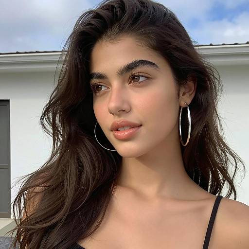 Young Woman Portrait with Urban Background