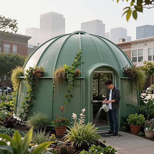 Green Dome Community Garden Photography