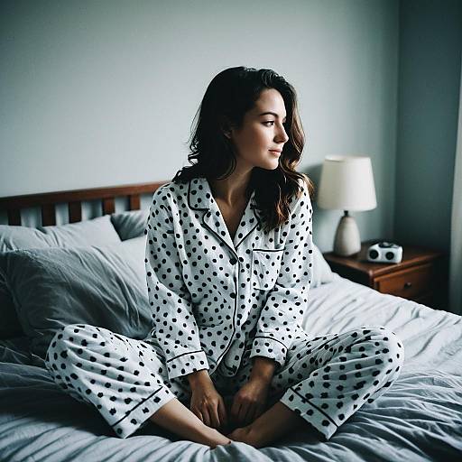 Cozy Woman in Pajama Set