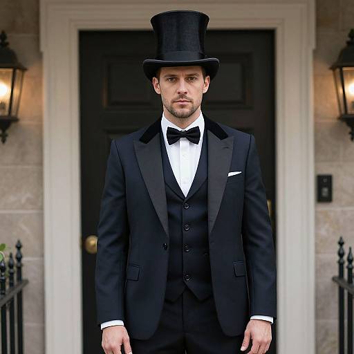 Stag Party Man in Top Hat