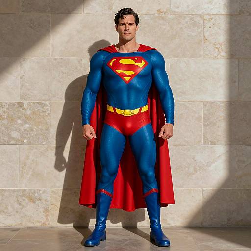 Iconic Superhero in Realistic Costume