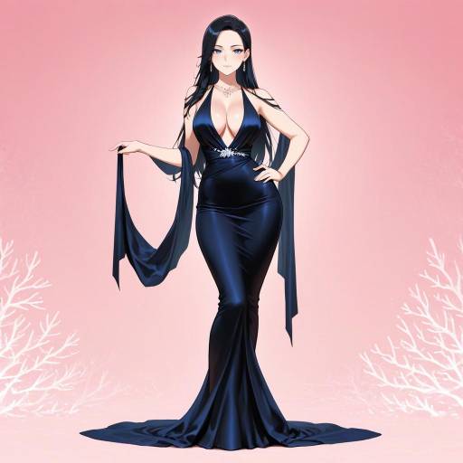 Elegant Solo Woman in Evening Dress Elegant Solo Woman in Evening Dress
