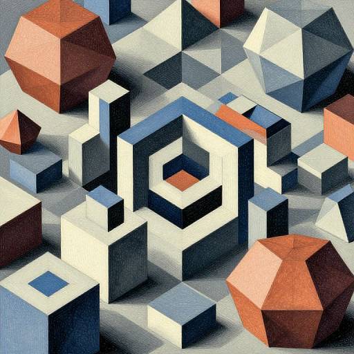 Escher-Inspired Geometric Illusion