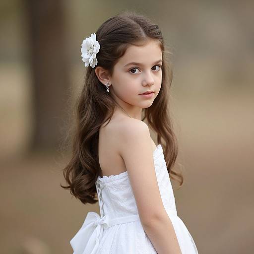 Little Princess in White Dress
