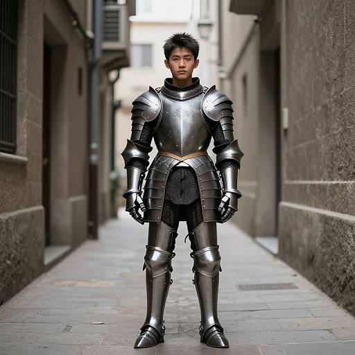 Boy in Armor Alley Scene