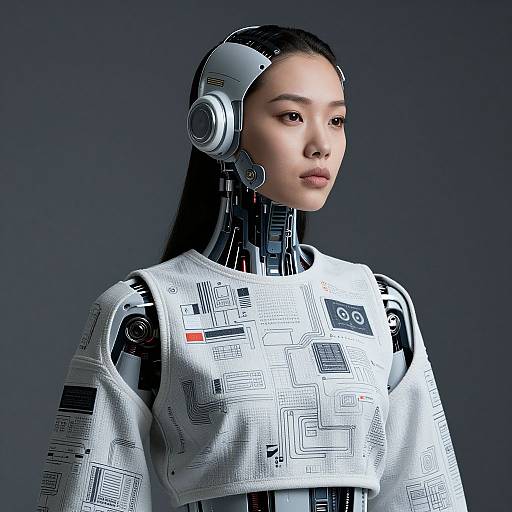 Futuristic Cybernetic Woman Design