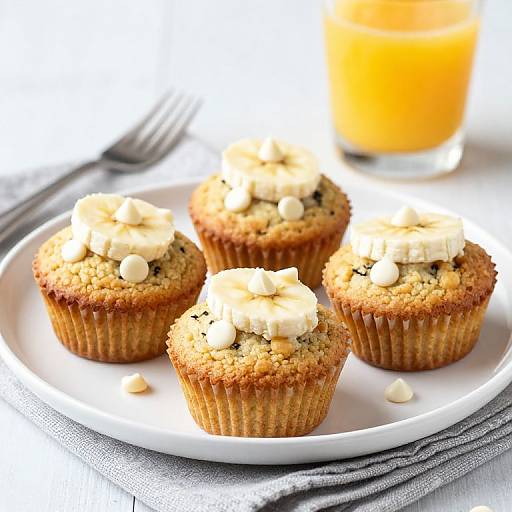Morning Glory Muffins with Banana and White Chocolate