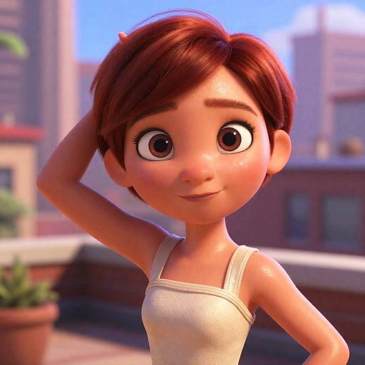 Ultra-Realistic Redhead Woman Portrait