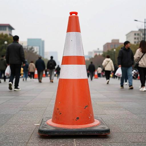 Giant Traffic Cone Urban Monument