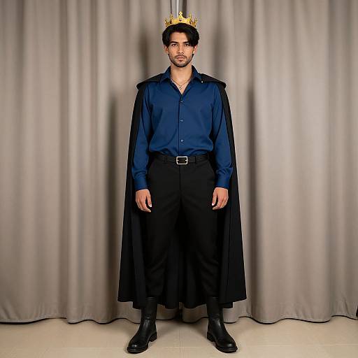 Dark Prince in Realistic Costume