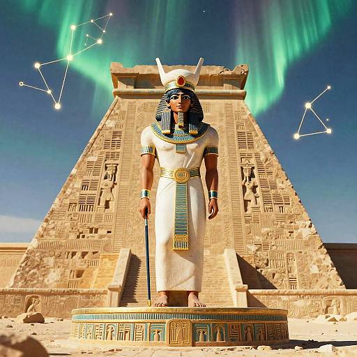 Anu, Sky Father Atop Sacred Ziggurat