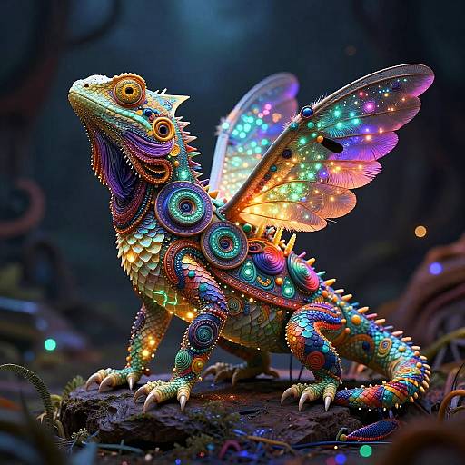 Fantastical Alebrije Hybrid Creature
