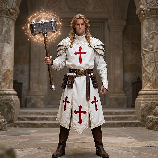 Elegant Battle-Worn Paladin Armor