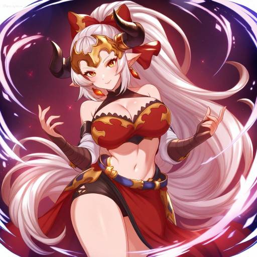 Illustration of Aliza (granblue fantasy), granblue fantasy in the style of Merunyaa