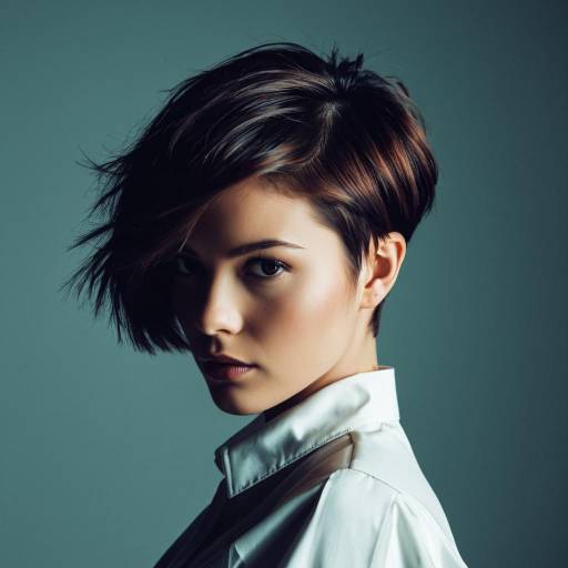 Woman with Short Hair Undercut Hairstyle Woman with Short Hair Undercut Hairstyle