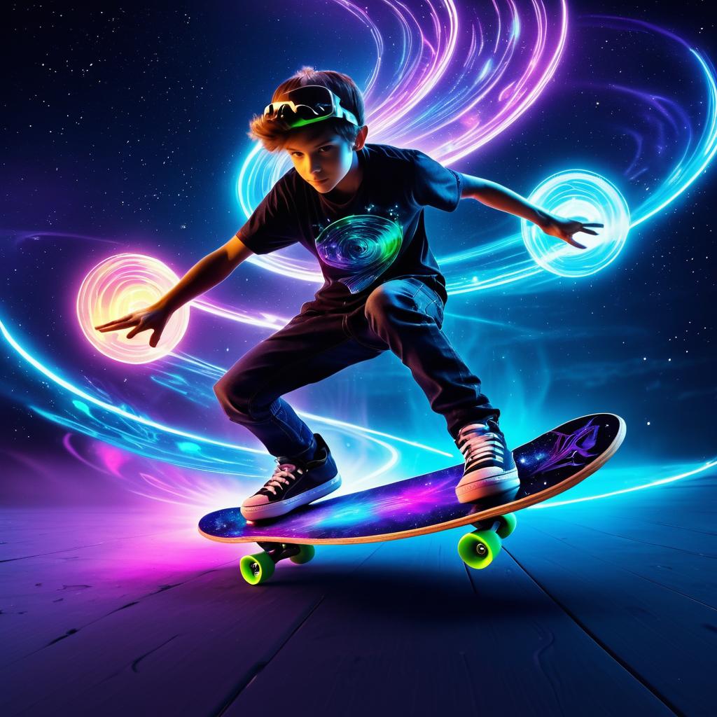 Astral Skateboard Tricks in Fantasy Worlds